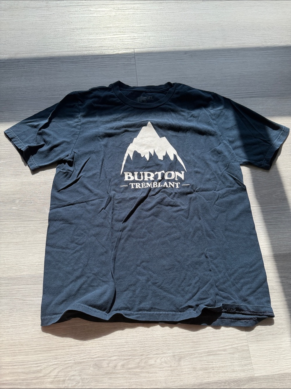 Burton Navy Tee with White Mountain Graphic